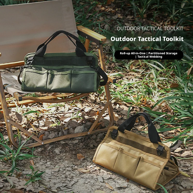 

Outdoor Ground Nail Bag Camping Tent Pegs Bag Cylindrical Stake Storage Backpack Portable Miscellaneous Bag Storage Box Toolkit