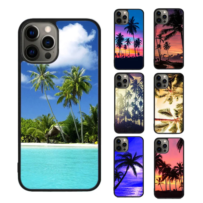 CALIFORNIA PALM TREES Phone Case For iPhone SE2020 15 16 14 13 Pro Max Coque 12 11 Pro Max 8 PLUS 7 mini mobile fundas cover