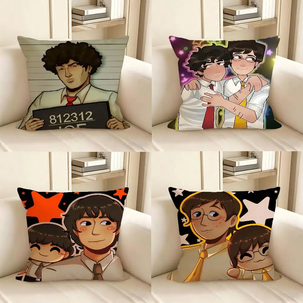 1pc Rock Band Tally Hall Pillow Case Fashion Square Pillowcase Bedroom Sofa Room Ins Decoration Leisure