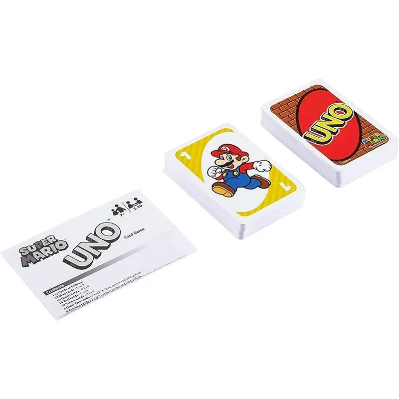 Jeu de cartes UNO Super Mario Mysterious Island Puzzle, jeu de société, fête de famille Mario, jeu de décompression parent-enfant, cadeau de cartes