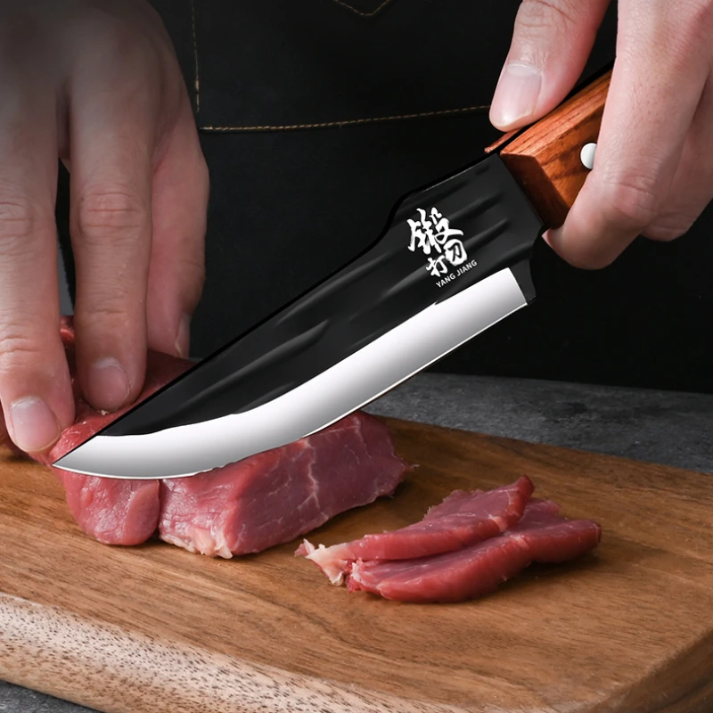 Household Shaving bone knife, kitchen knife, forged pig killing specialized knife, High hardness sharp knife dividing knife