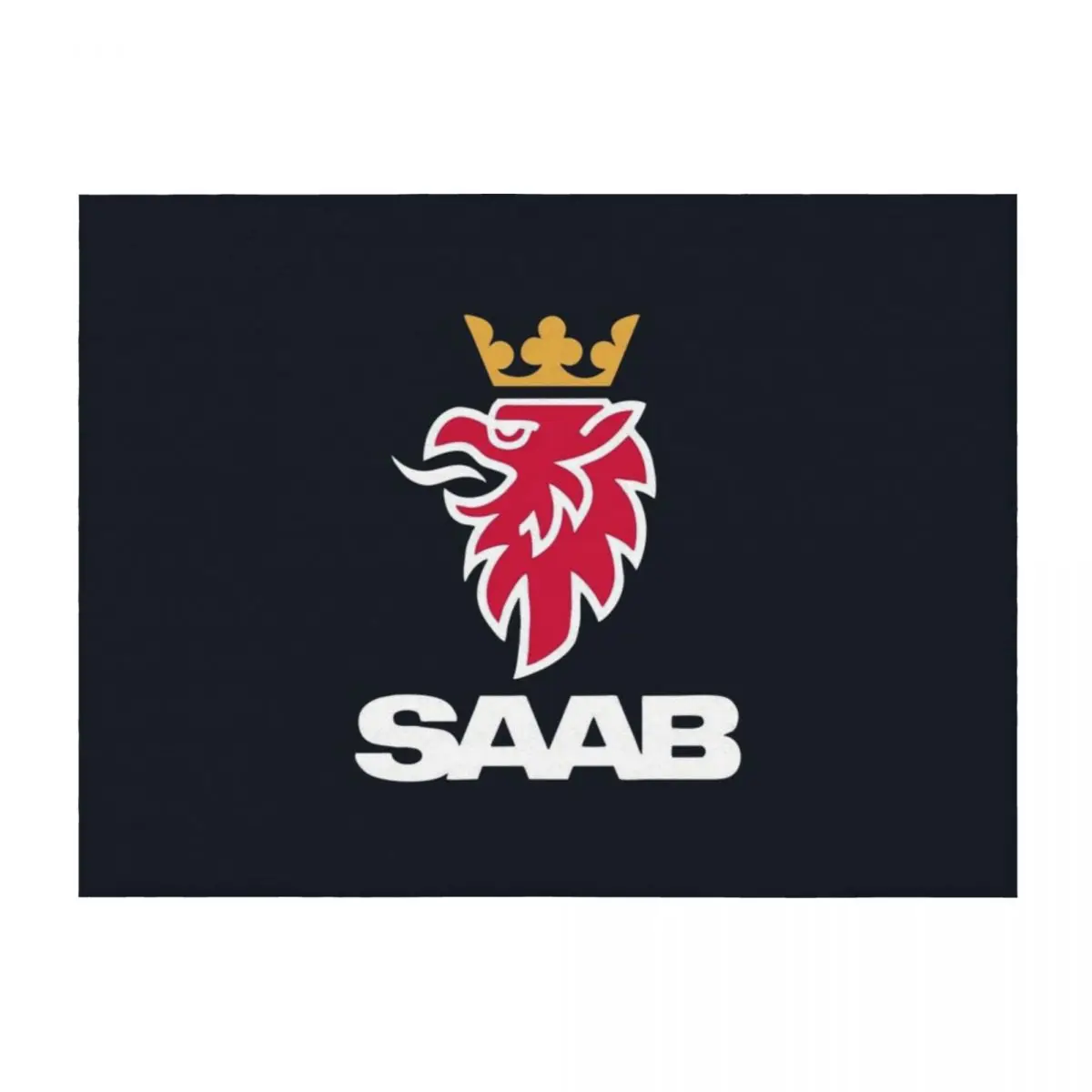 

Saab Logos Throw Blanket Loose Luxury St blankets and throws Blankets