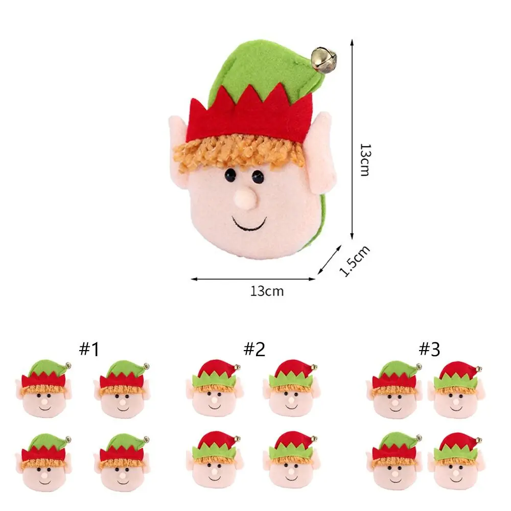 4 шт., мультяшный Рождественский эльф