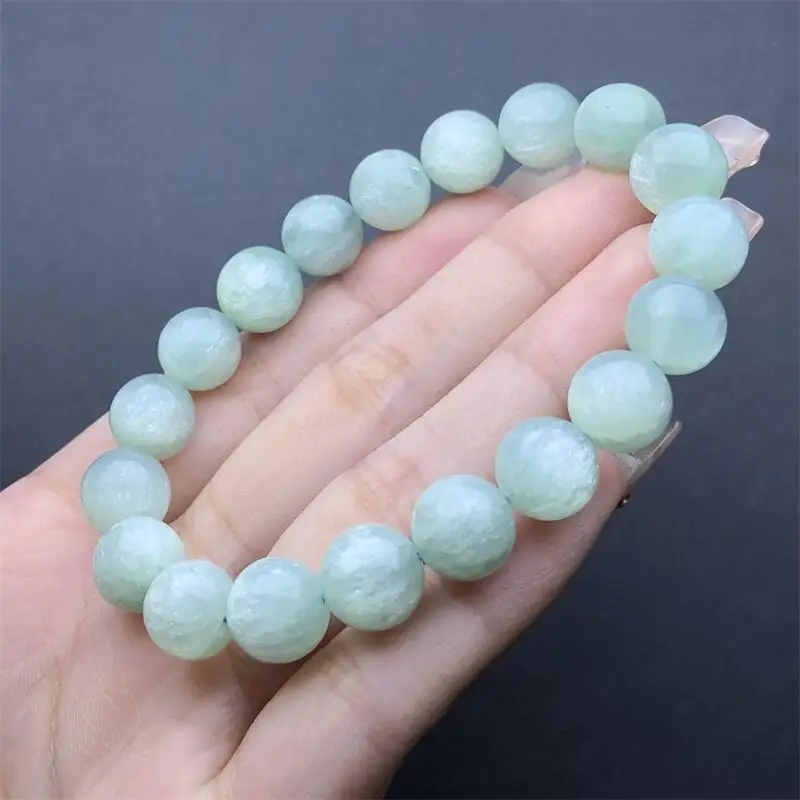 

9MM Natural Green Emerald Bracelet Fashion Healing Personalized Men Women Gemstone Jewelry holiday Gift 1PCS