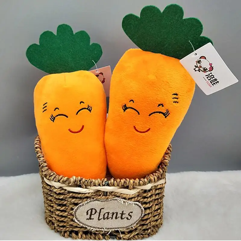 Vegetable Pillow Plush Toy Carrot Pepper Corn Eggplant Creative Doll  Birthday Gift for Children