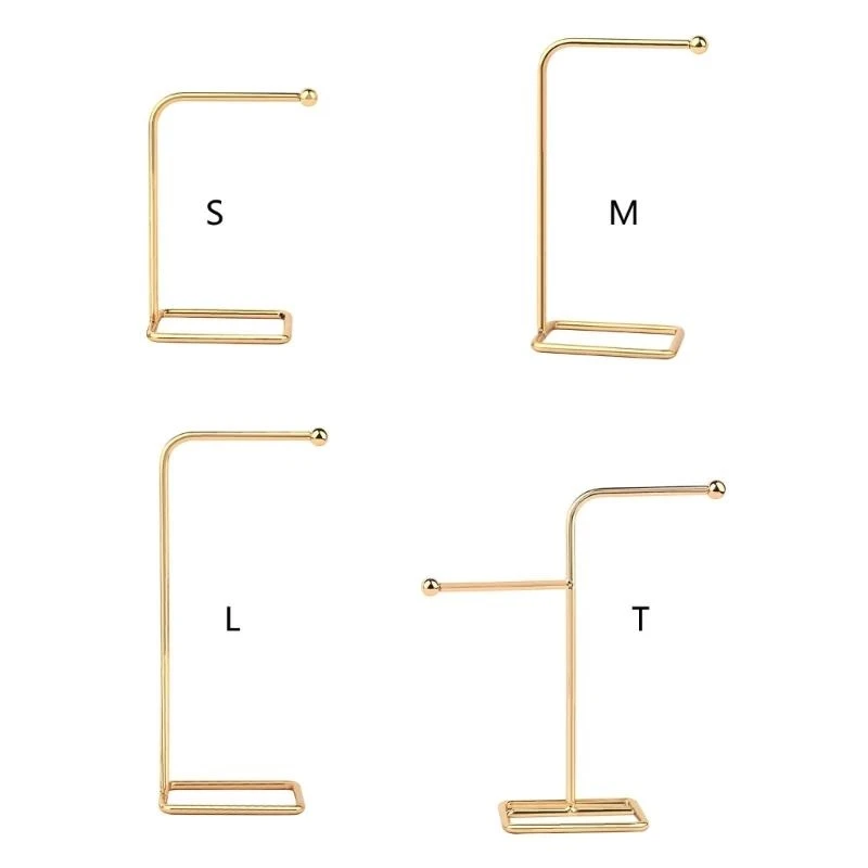 31BB Novel Wrought Iron Jewelry Rack Earrings Necklace Hanger Decorative Ornaments