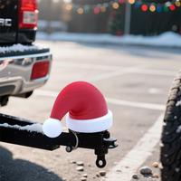 Car Trailer Protective Cover Hat Christmas Hat Trailer Tail Hanging Decoration Suitable For All Models Car Trailer Decoration