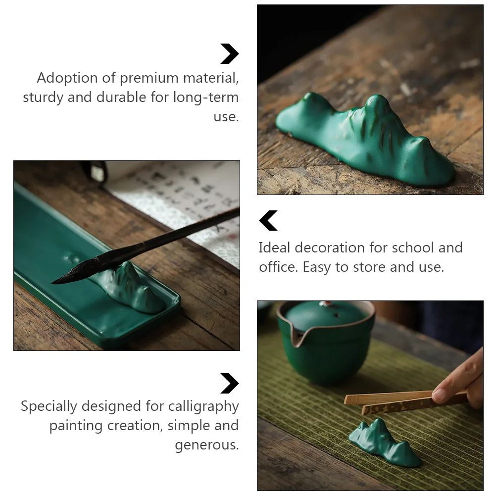 

1Pcs Calligraphy Pen Rack Premium Material Brush Pen Holder Portable Lightweight Anti-Stain Table Protector for Artists