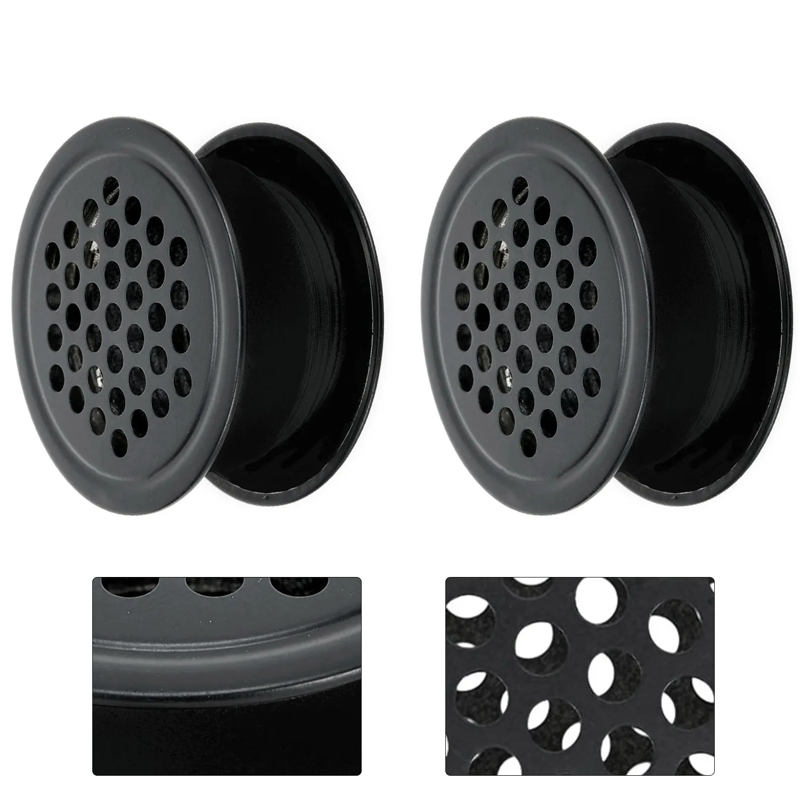 

Enhance Airflow with Stainless Steel Round Air Vent Grille, Suitable for Auditoriums and Concert Halls, Silver Tone