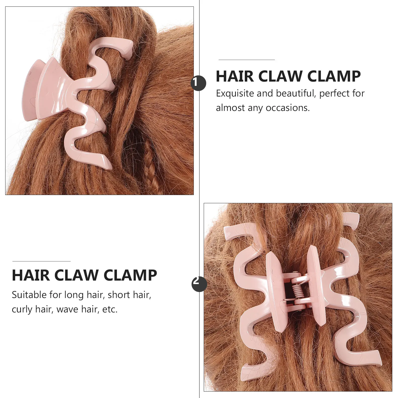 

4pcs Retro Claw Clips Women Large Jaw Clips For Thick Thin Curly Straight Hair Styling Accessories Hair Clip Tools For Daily