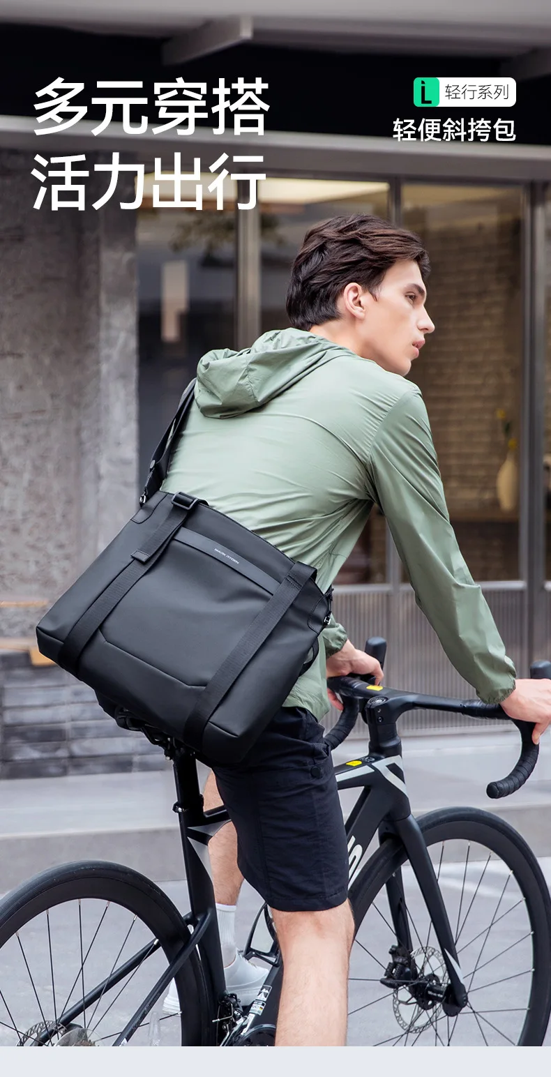 2025 NEW multifunctional membrane messenger bag men Black Crossbody Bag Large Capacity Stylish Men Shoulder Bags  Мужская сумка