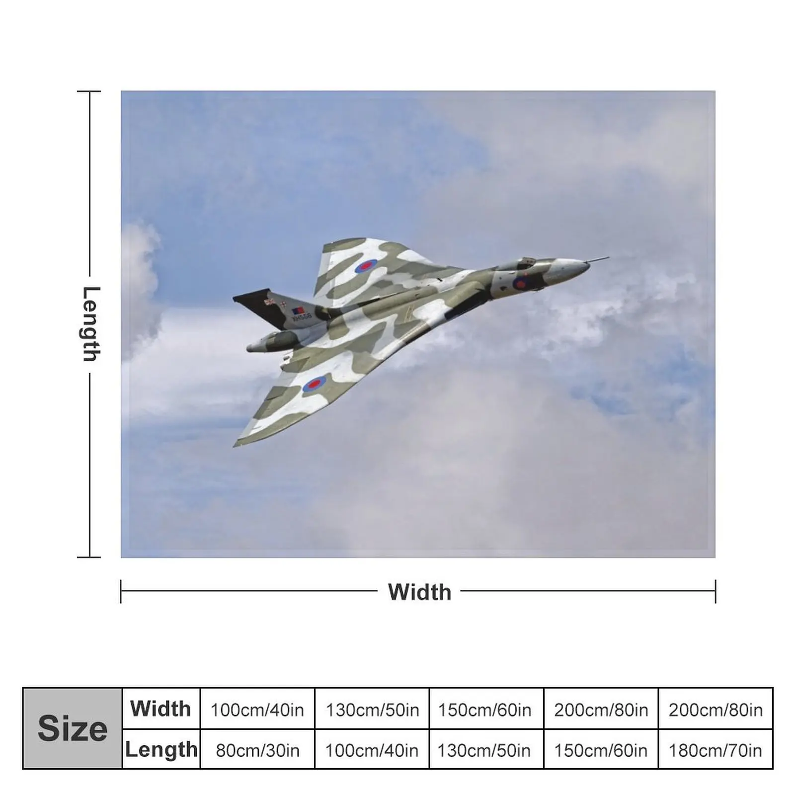 Avro Vulcan B2XH558 Spirit of Great Britain Throw Blanket decorative Beach Furry Luxury St Blankets