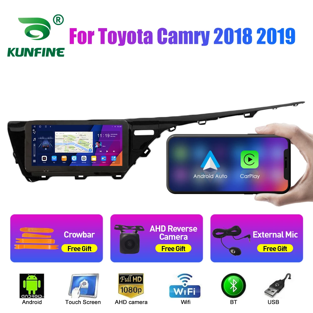

10.33 Inch Car Radio For Toyota Camry 2018-2021 2Din Android Octa Core Car Stereo DVD GPS Navigation Player QLED Screen Carplay