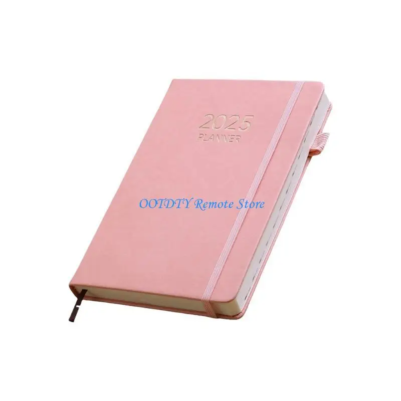 

DXAB 2025 Day Per Page Planner Full Year Daily Planner from Jan to Dec 145x210mm