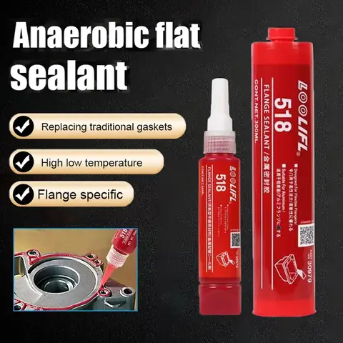Loctite 518 High Temperature Resistant Flange Gasket Sealant Adhesive Top Lock Glue Anaerobic Replacement Durable Sea