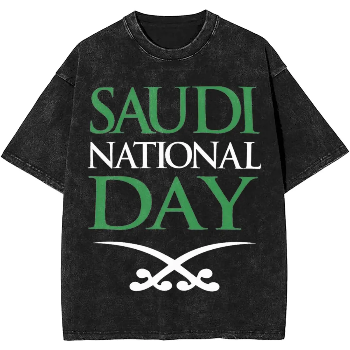 Saudi National Day Kingdom Of Saudi Arabia Outfit Washed T Shirts for Men Women T-Shirt Summer 23 September 1932 Tee Shirt