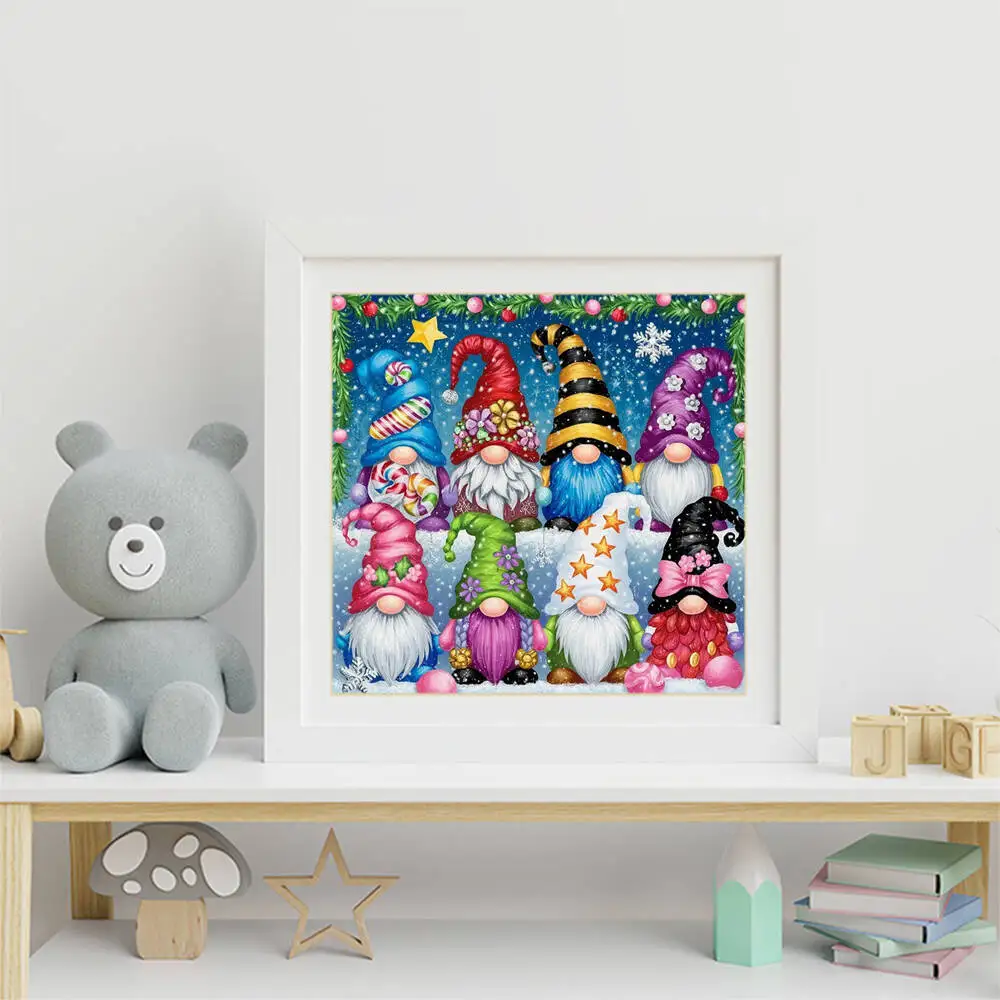 Evershine Diamond Painting Dwarf Pattern For Adults Beginners Winter Diamond Mosaic Christmas DIY Santa Claus Child Gift view 3