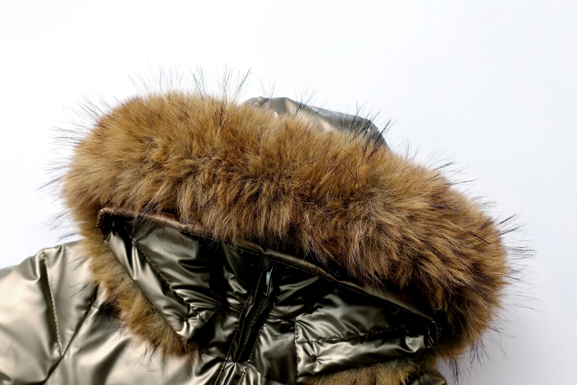 Winter Ski Anzug Baby Overall Jungen Overalls Warme daunenjacke Kinder kleinkind mädchen Kleidung Kinder Kleidung kunstpelz mantel mantel – Detail 7