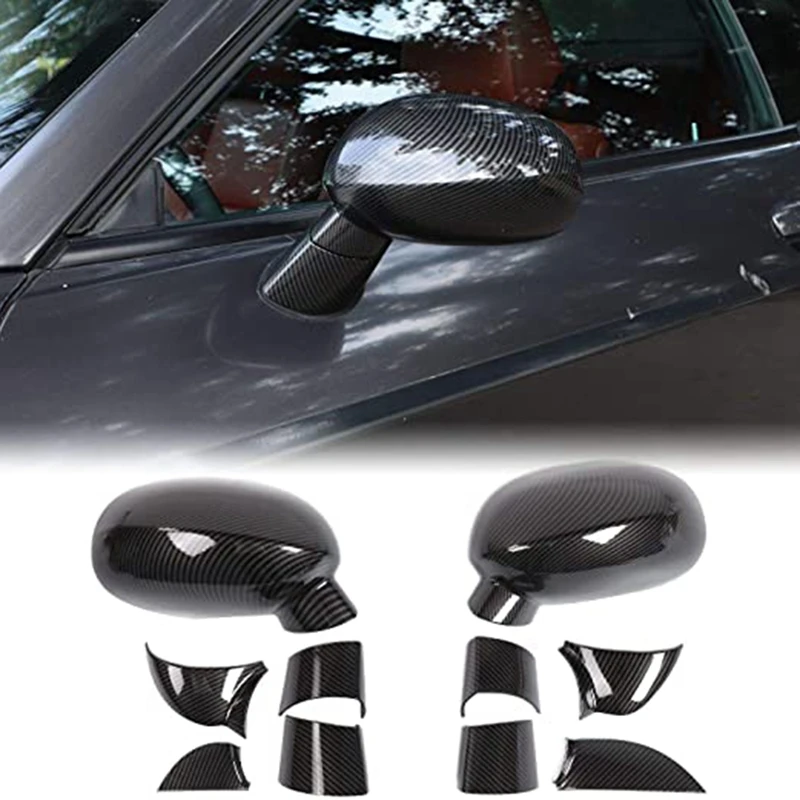 

10PCS Car Side Mirror Cover Decals Rearview Mirrors Trim Sticker Accessories For Dodge Challenger 2009-2020