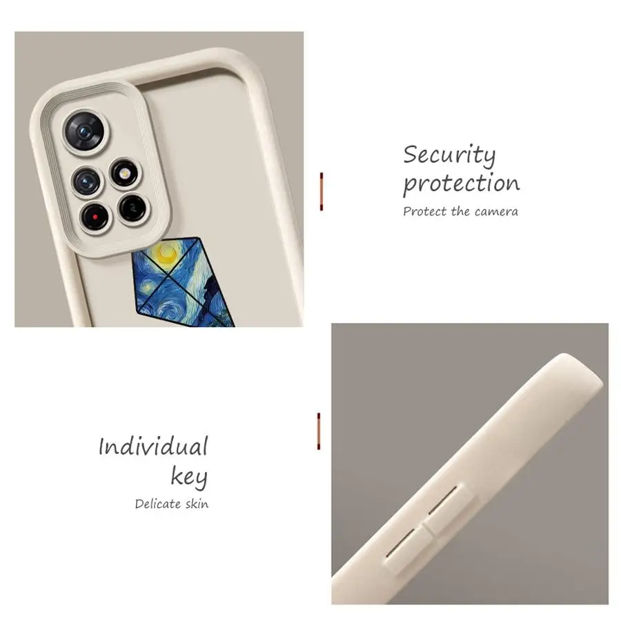 Van Gogh Design Soft Shell Case für Xiaomi Poco C50 X3 Pro C61 C51 X3 NFC