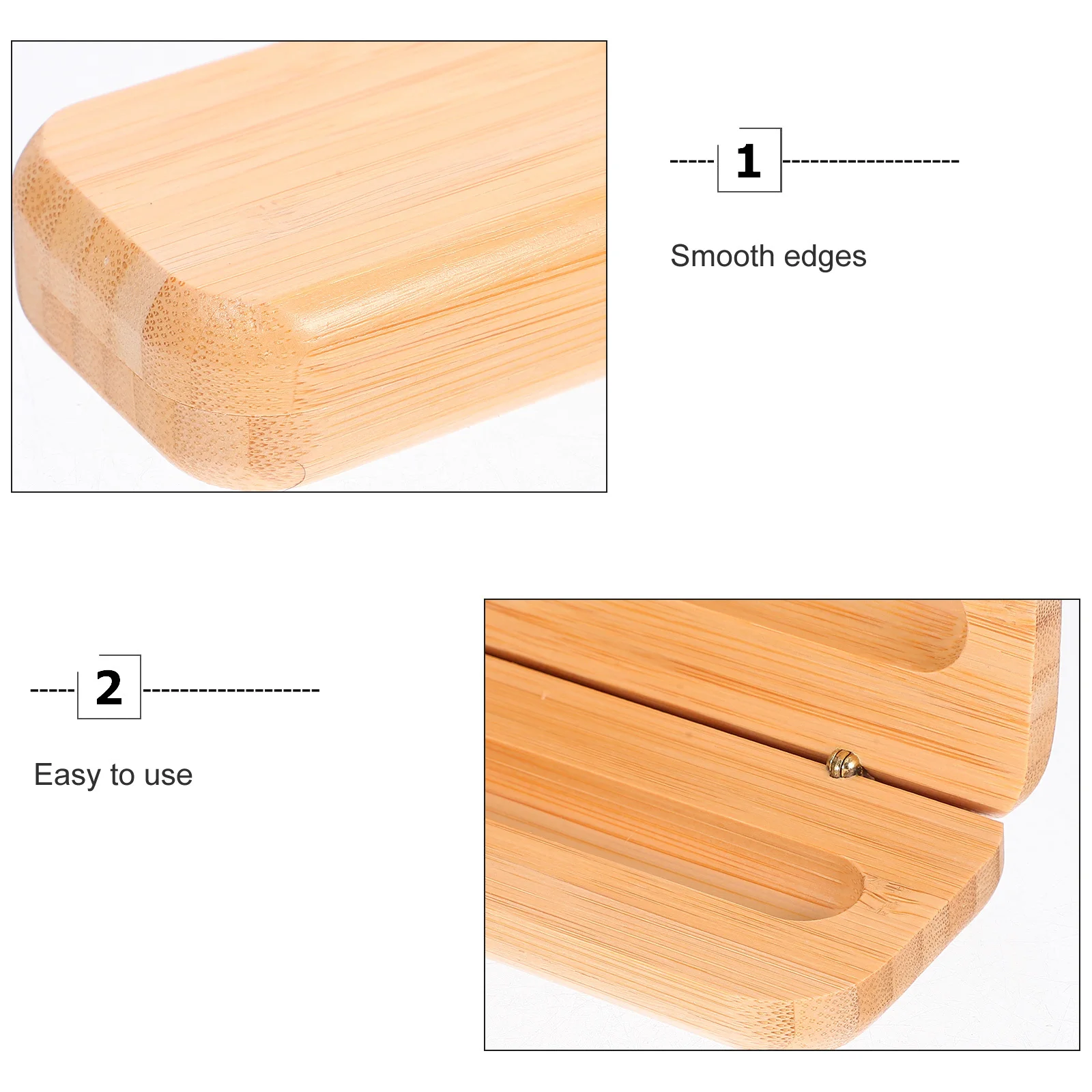 1 قطعة حافظة أقلام القرطاسية الخيزران موثوقة الإبداعية قلم واحد صندوق تخزين مصقول تصميم مدور مكتب طالب هدية