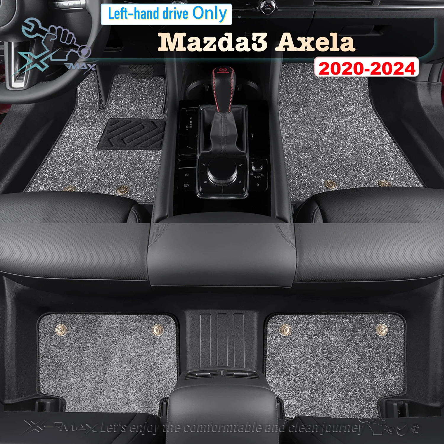 

Left-hand Drive Car Floor Mat For Mazda3 Axela 2020-2024 Full Surround Foot Mat Automotive Floor Mat Floor Liner Water-proof Mat