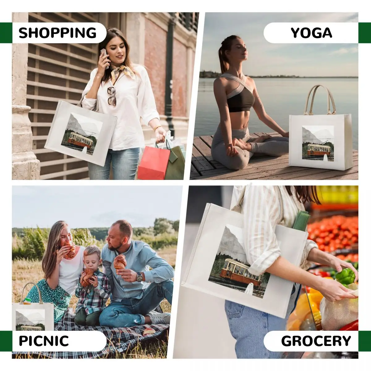 Ghost Tram Tote Bag bag for beach tote bag Women's tote Shopping bags