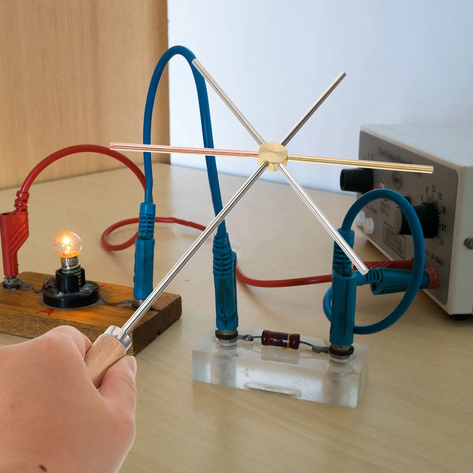 

Thermal Conductivity Demonstrator School Physics Teaching Tool Copper Iron Aluminum Conductivity Comparison Thermal