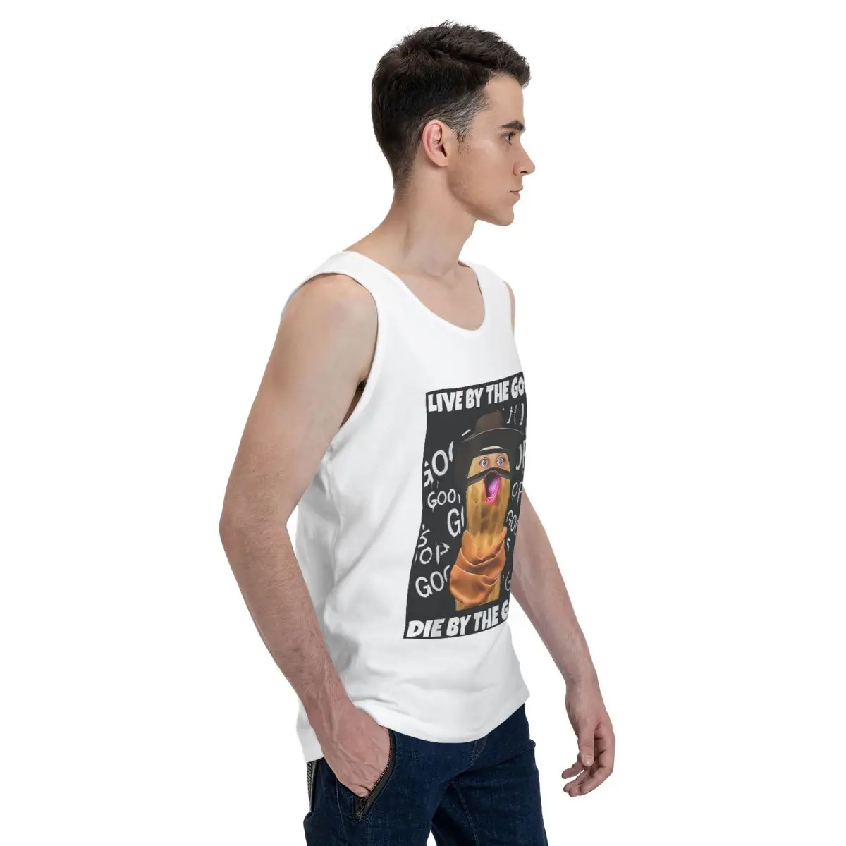 The Burnt Peanut Bungulator Goop Goop 100% Cotton Men's Sweatshirt Vest Sleeveless Clothing Tees Men Tank Tops T-shirt