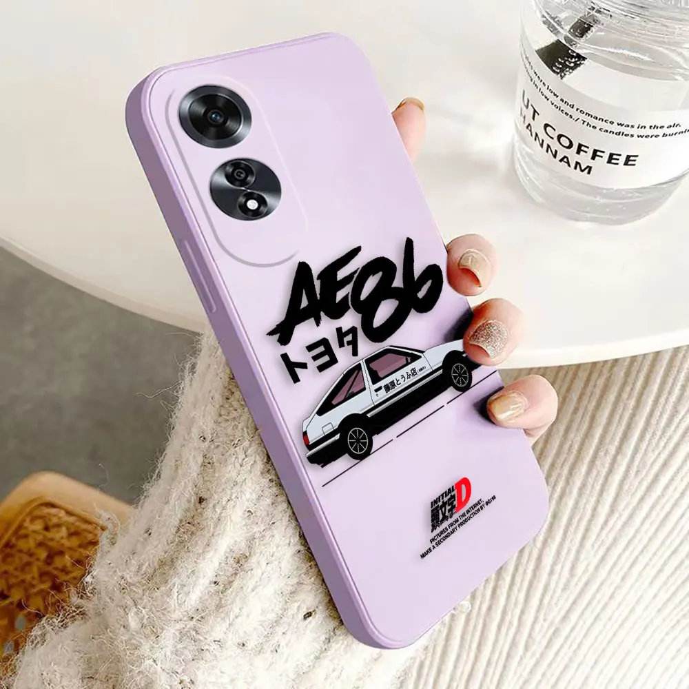 Initial D AE86 Tail Light Phone Case For OPPO A9 A15 A15S A17 A31 A38 A53 A53S A32 A54 A57 A60 A74 A78 A91 A92 A93 A94 A98 Case