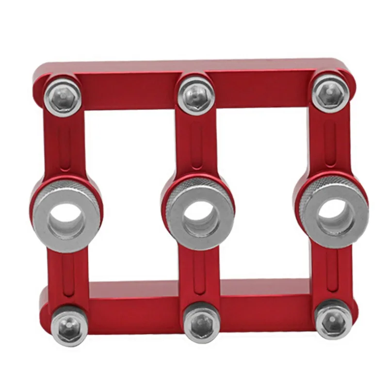 Woodworking log tenon three-in-one hole opener, adjustable plate-type positioning hole puncher, 90-degree straight hole