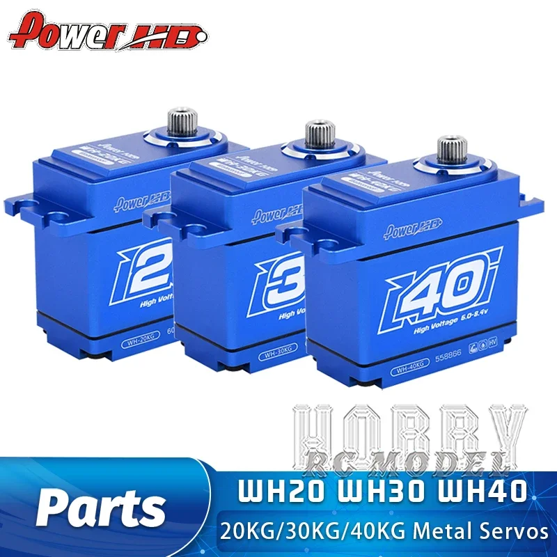 

Power HD 20KG 30KG 40KG 25T HV Metal Waterproof Digital Servos for 1/10 1/8 RC Model Car Crawler Buggy Retrofit Accessories