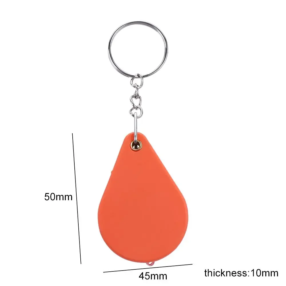 Key Chains Portable Key Ring Loupe Glass Lens Magnifying Glass Magnifier with Key Chain Microscope Folding Magnifier