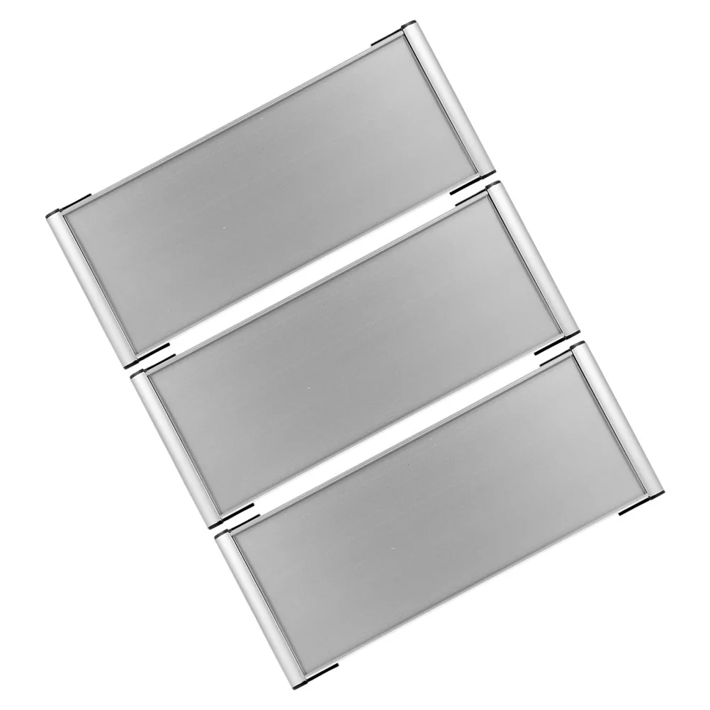 

3 Pcs Blank Sign Cubicle Door Name Plate Holders Nameplate Hanger Funny Office Signs Aluminum Alloy Plates Nameplates
