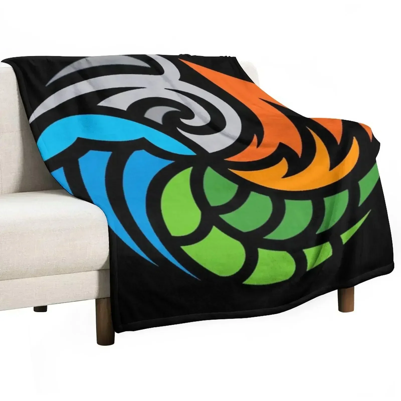 POWER 4 Elements !! Throw Blanket for sofa bed plaid Sofa Throw Softest Stuffeds Decoratives Blankets