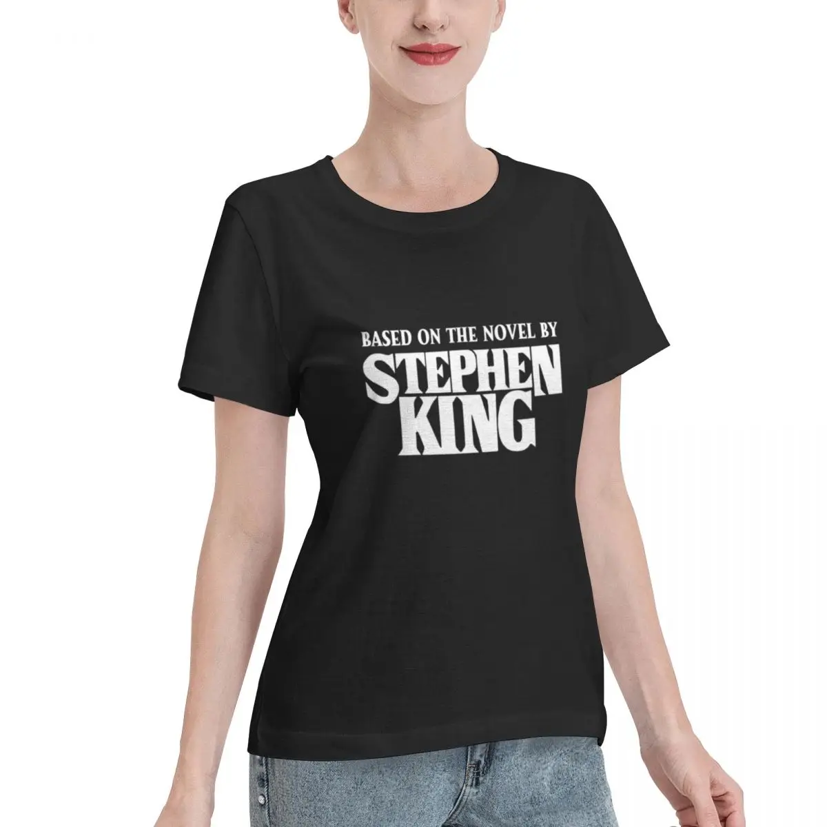 Limited Offer Based On The Novel - White Women's T-shirt Autumn Outfit Relaxed Cut Tshirt