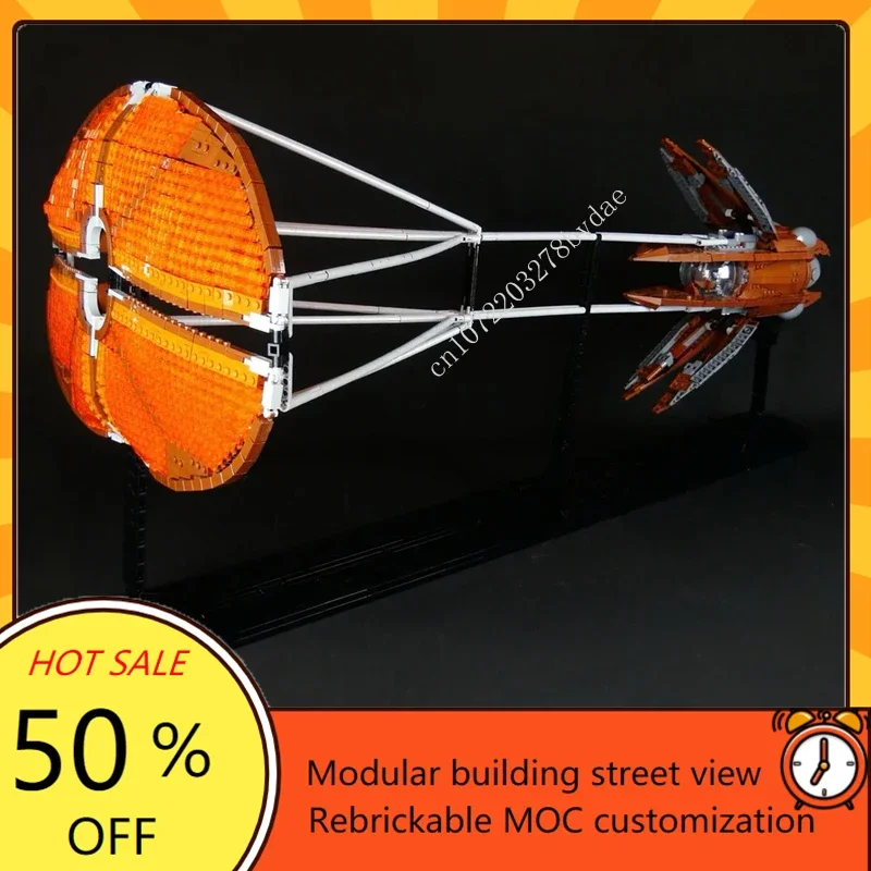6332PCS Solar Sailer - Minifig Scale Space War Military MOC SpaceShip Battle Model Custom Puzzle Architecture Assembly Toy Gift