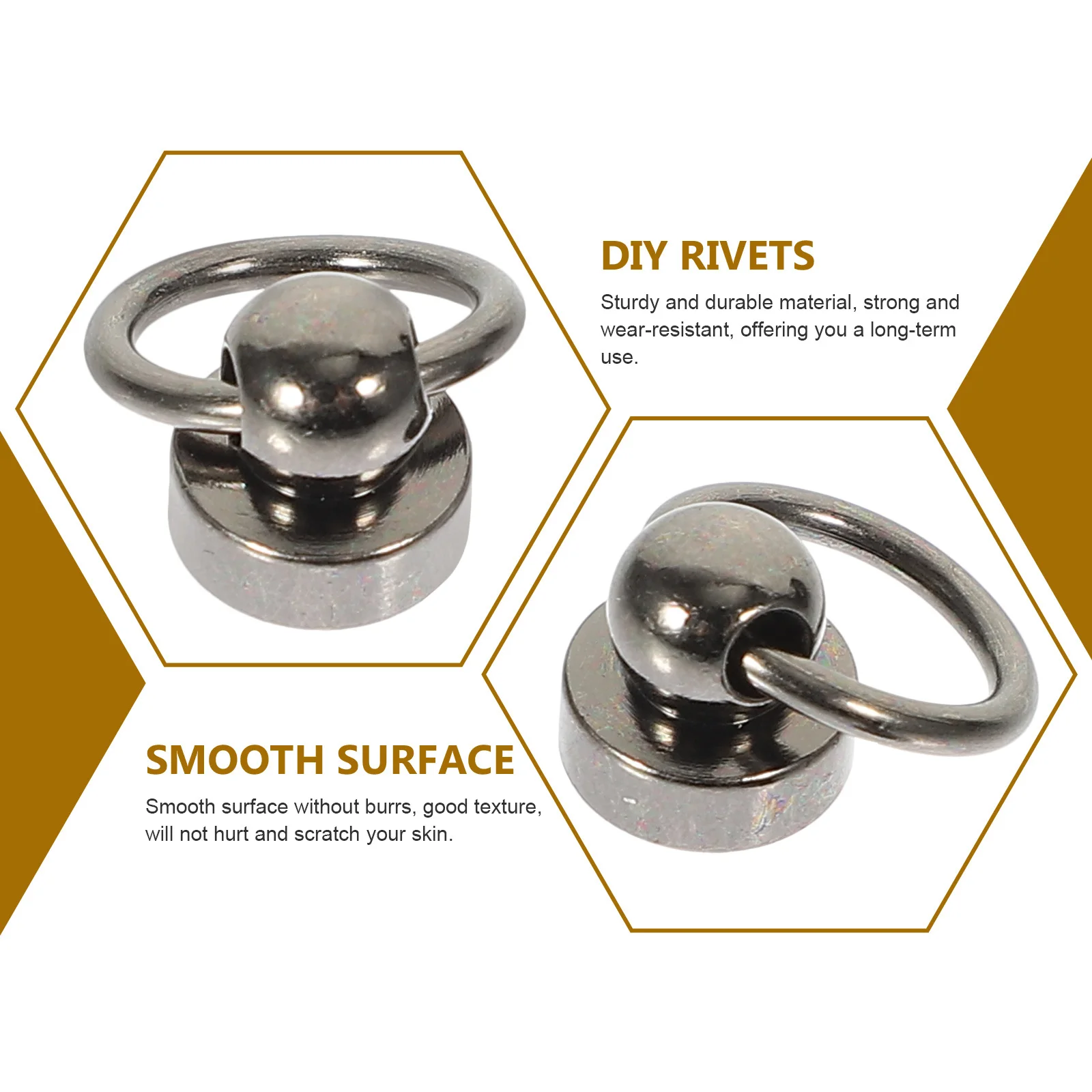 20 set di elementi di fissaggio per rivetti per custodie per telefoni, viti per borse artigianali fai da te, viti a catena per borse resistenti, pratiche