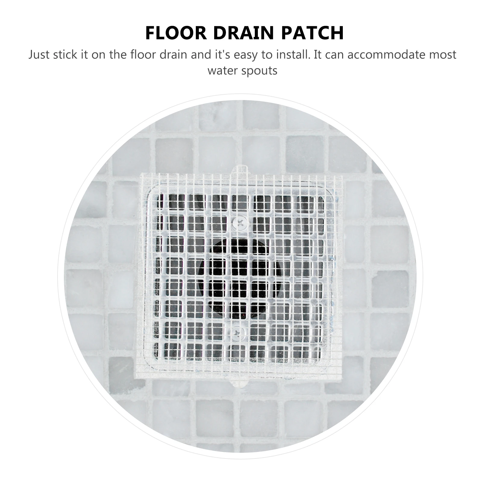 

30 Pcs Floor Drain Stickers Disposable Anti Blocking Shower Glass Fiber Filtering Bathroom Hair Catcher Kitchen Bathtub Laundry