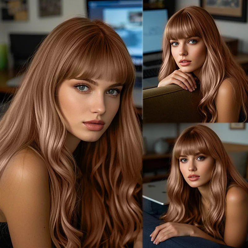 Рисунок 5 - Женский парик с длинными волосами цвета шампанского