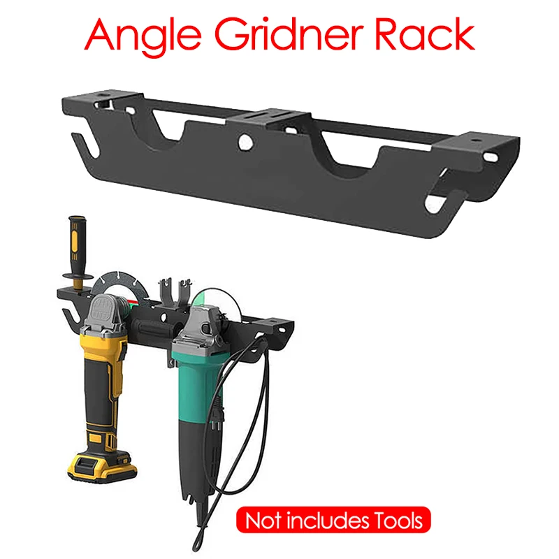 

Wall-mounted Angle Grinder Rack Carbon Steel Holder Mechanical Garage Wall Cutter Polisher Vertical Storage Hanger