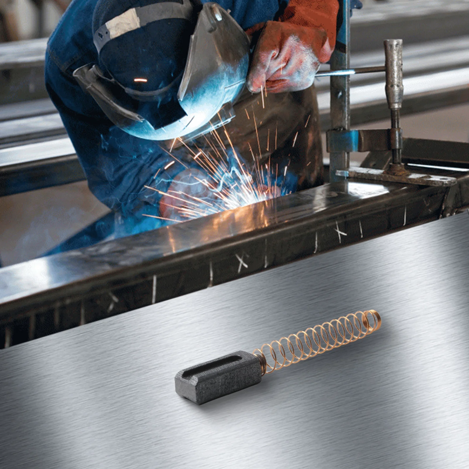 Life Carbon Brush Triac S Motor Brush 14mm * 6mm * 5mm Carbon Easy To Use High-quality Materials Metal Rugged Motor Replacement