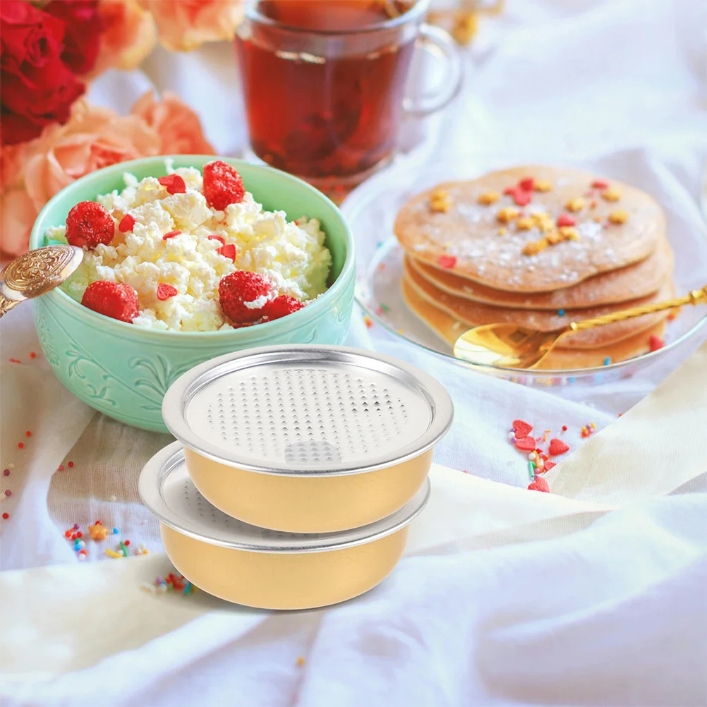 

6 шт., 40 мл, маленькая алюминиевая миска для птичьего гнезда, рыбы, желатина, герметичная, легко выдвижная крышка, высокотемпературная паровая портативная закуска