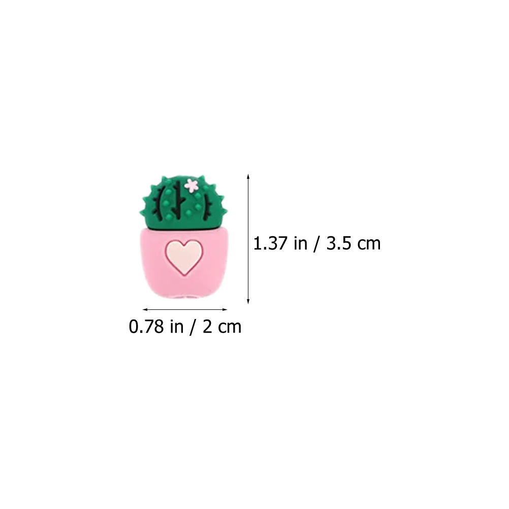 8Pcs Unique Cactus Shaped Charger Protector for Data Cable Plug Ends Fray Proof Cable Line Cover Phone Charging Line Protective