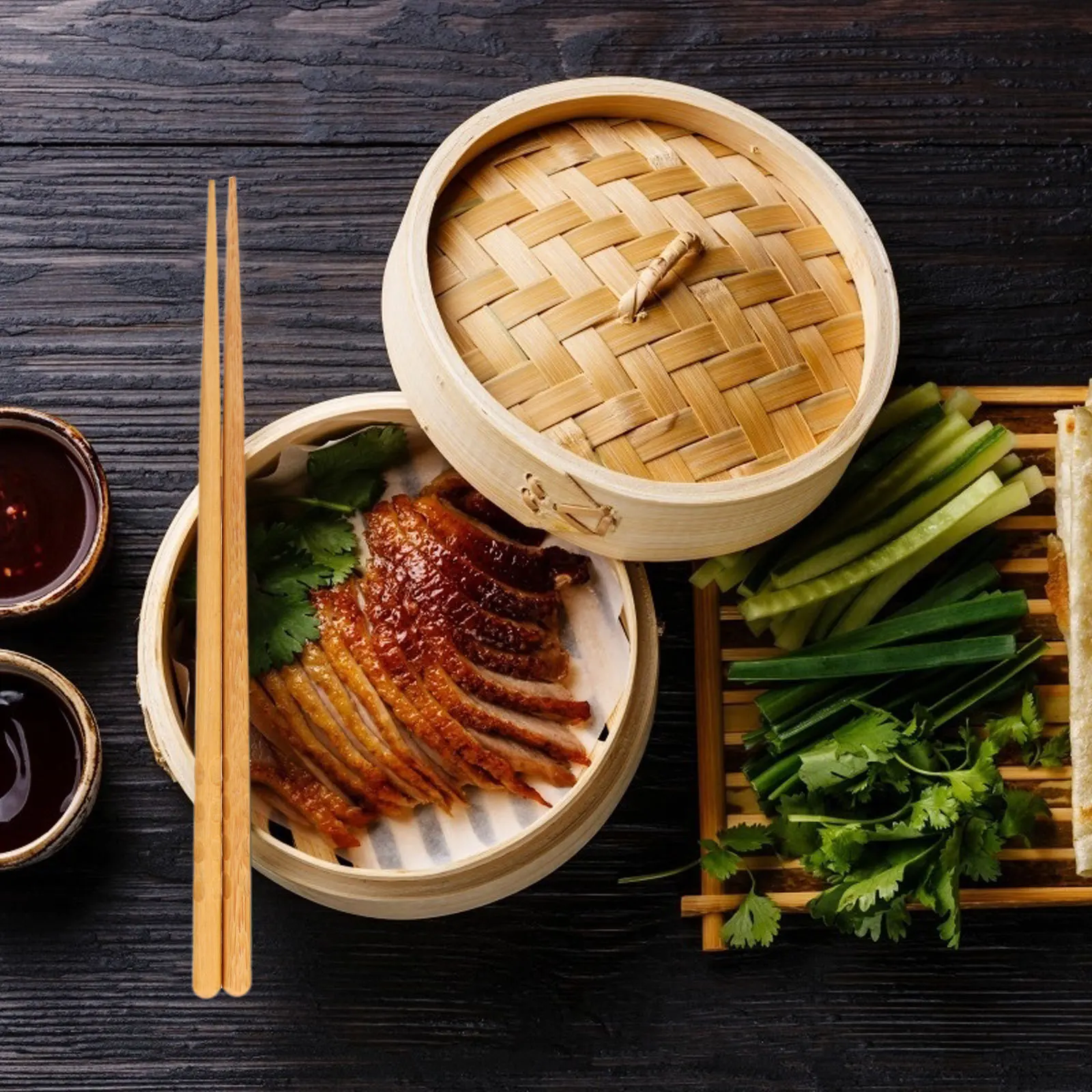 

Wooden Chopsticks Set Japanese Style Reusable Eco-Friendly Tableware For Home Restaurant Hotel Smooth Finish