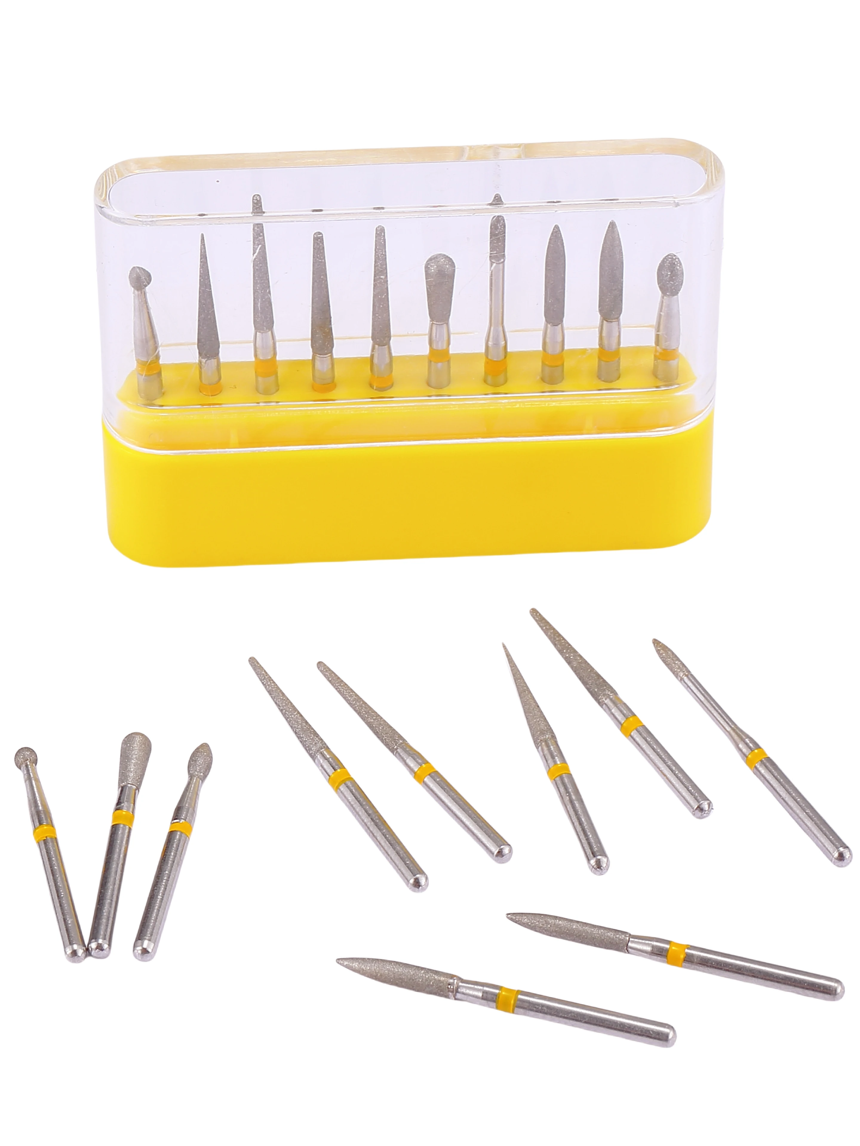 

Dental Composite Polishing Bur 4106 Extra fine Grit Ceramic Composite Polish Dental Diamond Bur Kit High Speed FG Drilling Tool