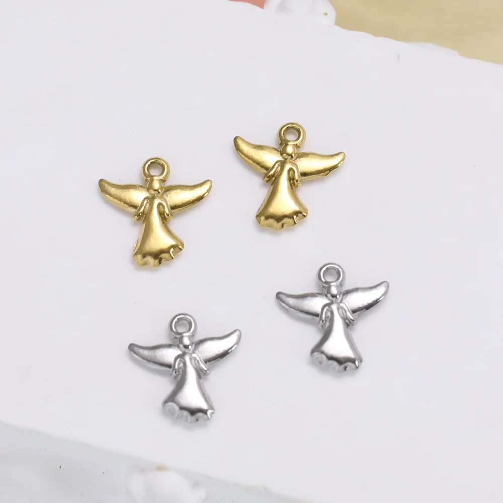 

Cordial Design 100Pcs 12*12MM Charms For Earrings/Stainless Steel/Hand Made/Angel Shape/Jewelry Accessories/DIY Pendant #195214