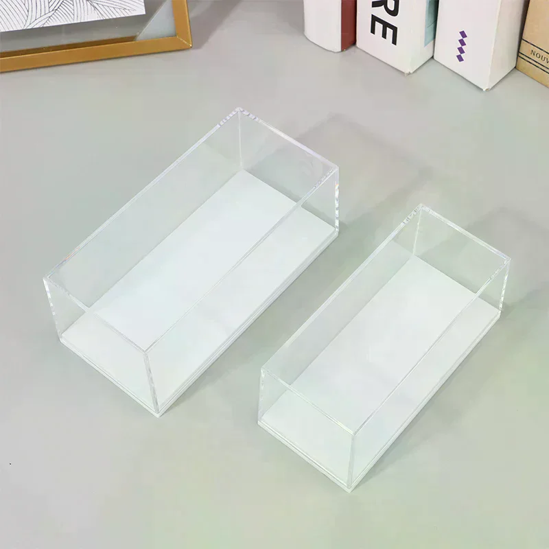 1:64 Scale Car Model Display Box Transparent Acrylic Dustproof Case Hard Cover Collectible Miniature Figure Toy Protection
