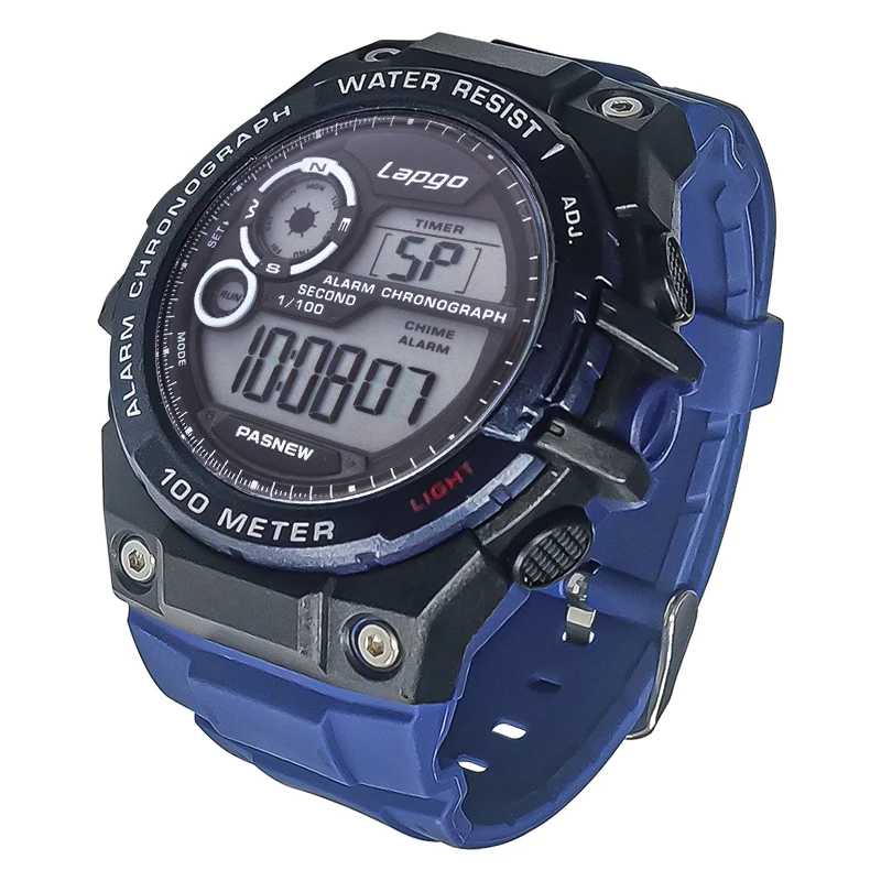 Waterproof Digital Watch Men Chronograph Large Electronic Handwatch Boy Diver Stopwatch Underwater Fashion Sport Wristwatch Male