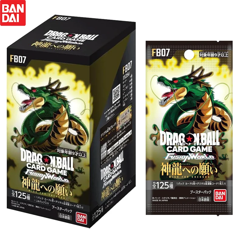 

Новый BANDAI Dragon Ball Super Fusion World Wish To The Divine Dragon FB07 Booster Box TCG Collection Card 2021, японская версия